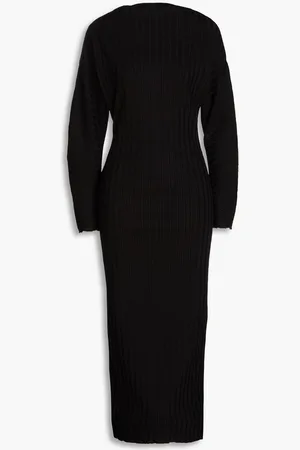 SIMON MILLER Zippie ribbed jersey midi dress