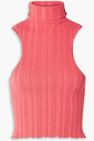 The Line By K Etta ribbed-knit turtleneck top - Orange