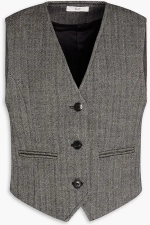 CO Herringbone wool vest