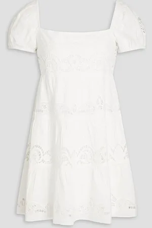 ALICE+OLIVIA Alice Olivia - Broderie anglaise cotton mini dress