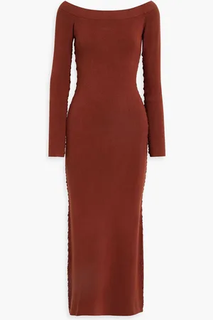 Altuzarra Stretch-knit midi dress - Red