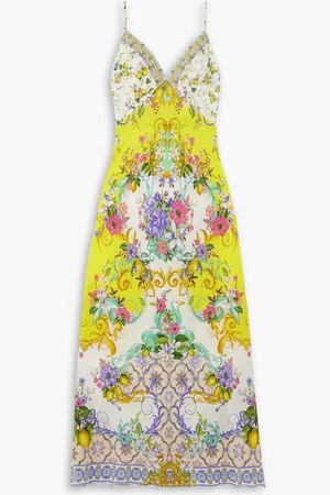 Camilla Embellished floral-print silk crepe de chine maxi dress