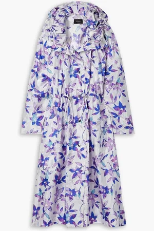 Isabel Marant Dimunali floral-print shell hooded coat