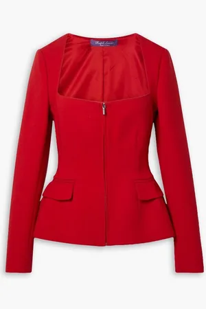 Ralph Lauren Chantria wool-blend peplum jacket