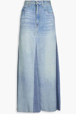 RAG&BONE Printed Tencel maxi skirt - Blue