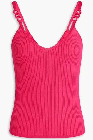 Sandro Ribbed-knit tank - Pink