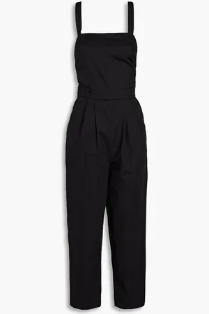Bash Chad cropped cotton-poplin jumpsuit