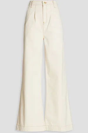 Triarchy Hayworth high-rise wide-leg jeans - White