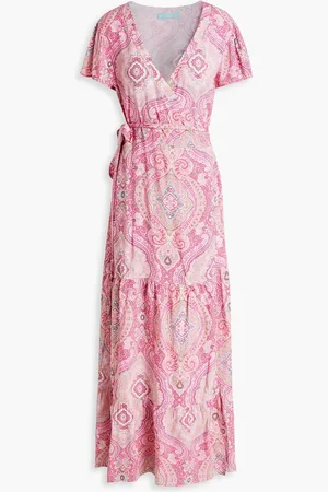 Melissa Odabash Barrie paisley-print voile maxi wrap dress