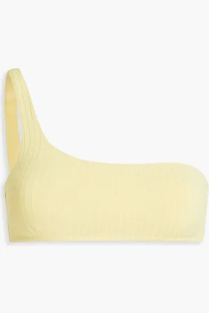 Melissa Odabash One-shoulder ribbed bikini top - Yellow