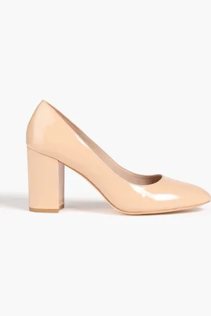 Stuart Weitzman Ariana 80 patent-leather pumps - Neutral