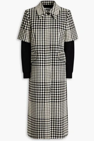 Maison Margiela Checked wool-blend twill coat