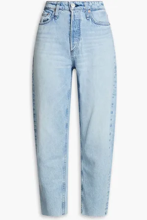 RAG&BONE Alissa cropped high-rise tapered jeans - Blue