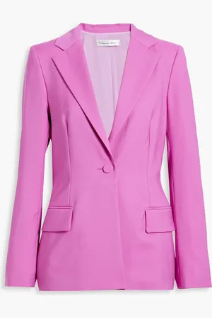 Oscar de la Renta Wool and mohair-blend blazer - Pink