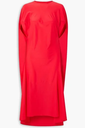 Marie Adam-Leenaerdt Cape-effect stretch-jersey midi dress