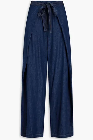 ROSETTA GETTY High-rise wide-leg jeans - Blue