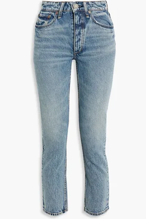 RAG&BONE Nina cropped high-rise skinny jeans - Blue