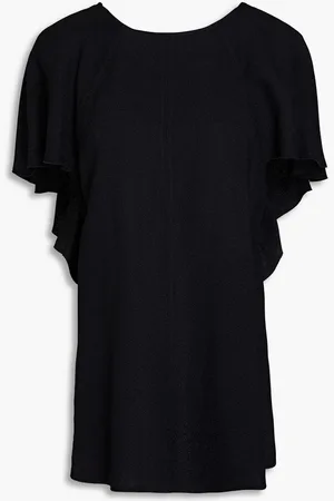 Victoria Beckham Ruffled crepe top