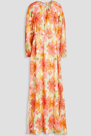 sundress Gaelle floral-print cotton maxi dress