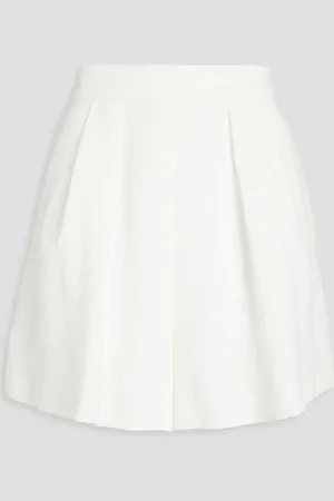 Emporio Armani Pleated twill shorts