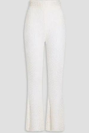 ZIMMERMANN Crochet flared pants - White