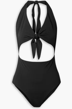 Mara Hoffman Maddy cutout stretch-ECONYL halterneck swimsuit