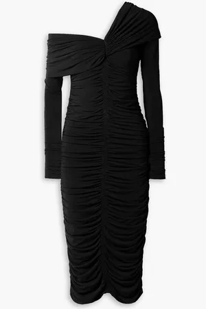 A.L.C. Marie off-the-shoulder ruched stretch-jersey midi dress