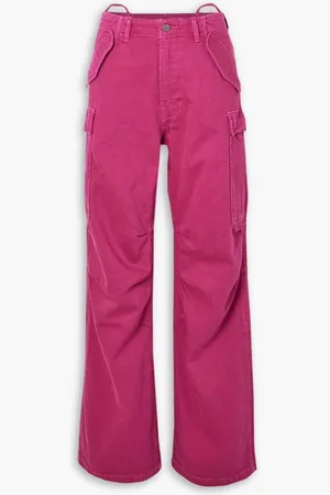 Denimist High-rise boyfriend cargo jeans - Pink