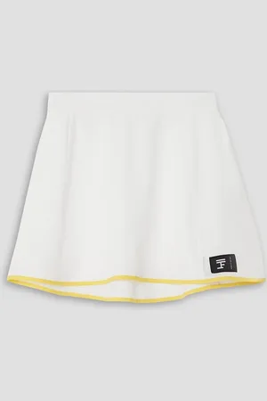 Full Court Press Perforated stretch-jersey tennis skirt