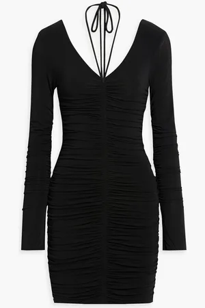 A.L.C. Violet ruched stretch-jersey mini dress
