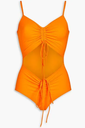 CHRISTOPHER ESBER Ruched cutout swimsuit