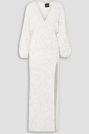 Retrofete Camille sequined chiffon maxi dress