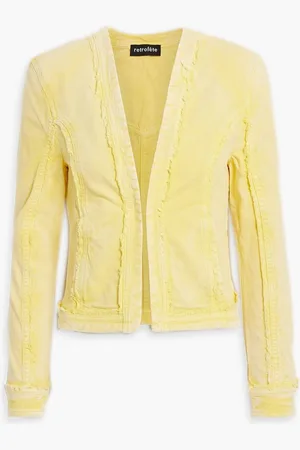 Retrofete Caddy frayed denim jacket - Yellow