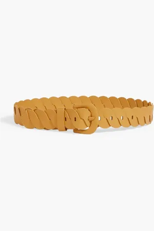 ZIMMERMANN Twisted leather belt - Yellow