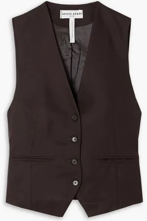 APIECE APART Cecilia crepe vest - Brown