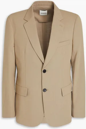 Sandro Lyocell-blend twill blazer - Neutral