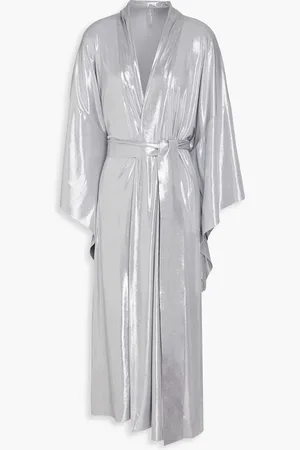 Norma Kamali Metallic stretch-lamé robe - Metallic