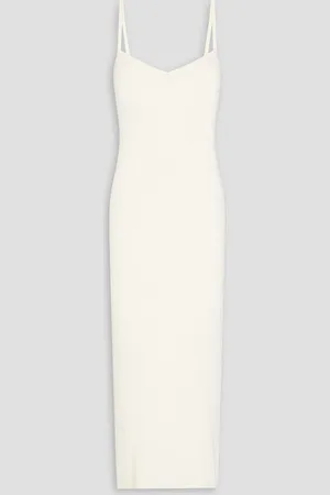 NAADAM Ribbed cashmere midi dress