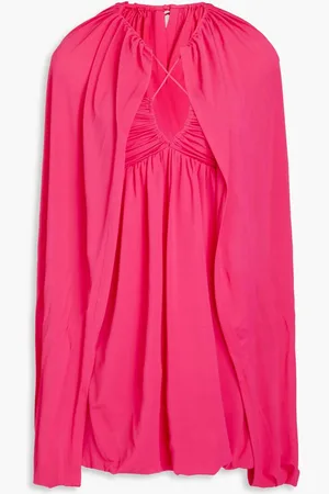 Simkhai Sorina cape-effect jersey mini dress - Pink
