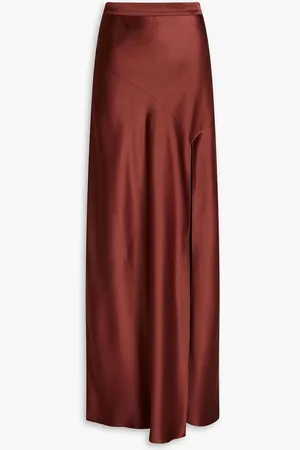 Nicholas Satin maxi skirt