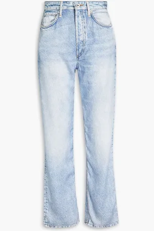 RAG&BONE Alex printed TENCEL™ straight-leg pants - Blue
