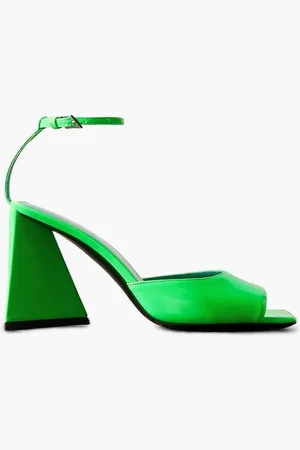 The Attico Piper leather sandals - Green