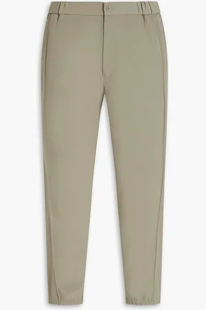 Emporio Armani Tapered stretch-twill pants - Green