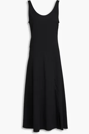 Another Tomorrow Crepe midi dress