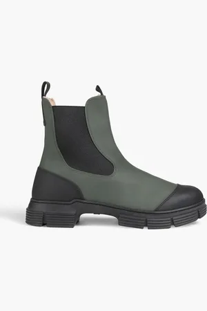 Ganni Rubber Chelsea boots - Green