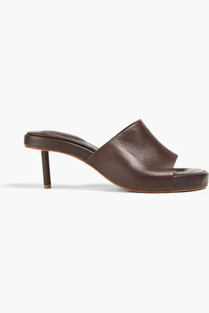 Jacquemus Argilla leather mules - Brown