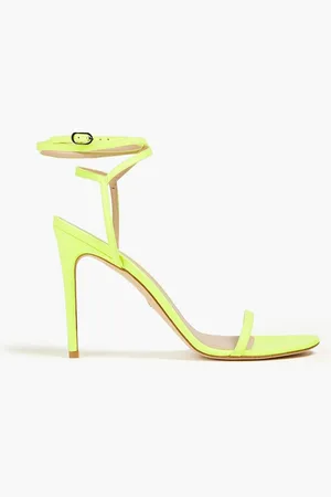Stuart Weitzman Brely neon faux leather sandals - Green