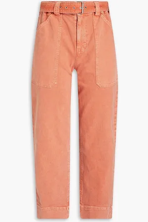 A.L.C. Flynn cropped high-rise straight-leg jeans - Pink