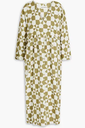 Mara Hoffman Aviva printed hemp midi dress - Green