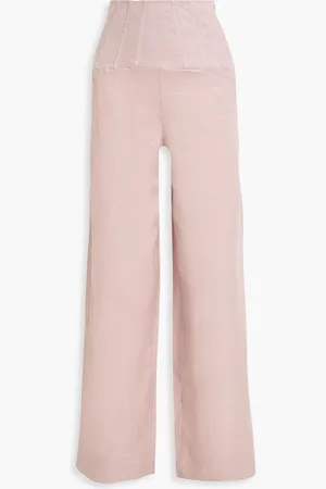 Nicholas Cotton-voile wide-leg pants - Pink